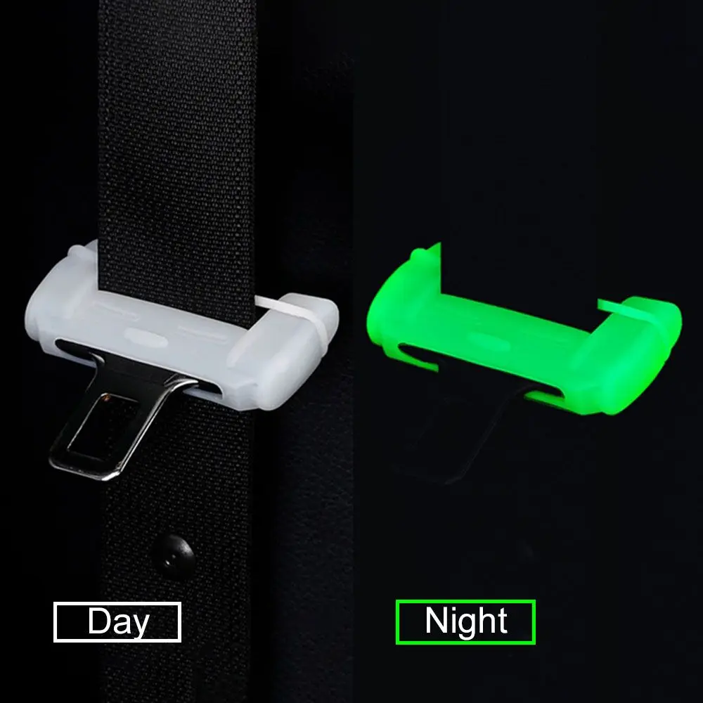 Universal Car Seat Belt Buckle Clip Protector Silicone Interior Button Case Anti-Scratch Cover Safety Accessories Car Decor Seat Belt Protector Car Seat Belt Accessory