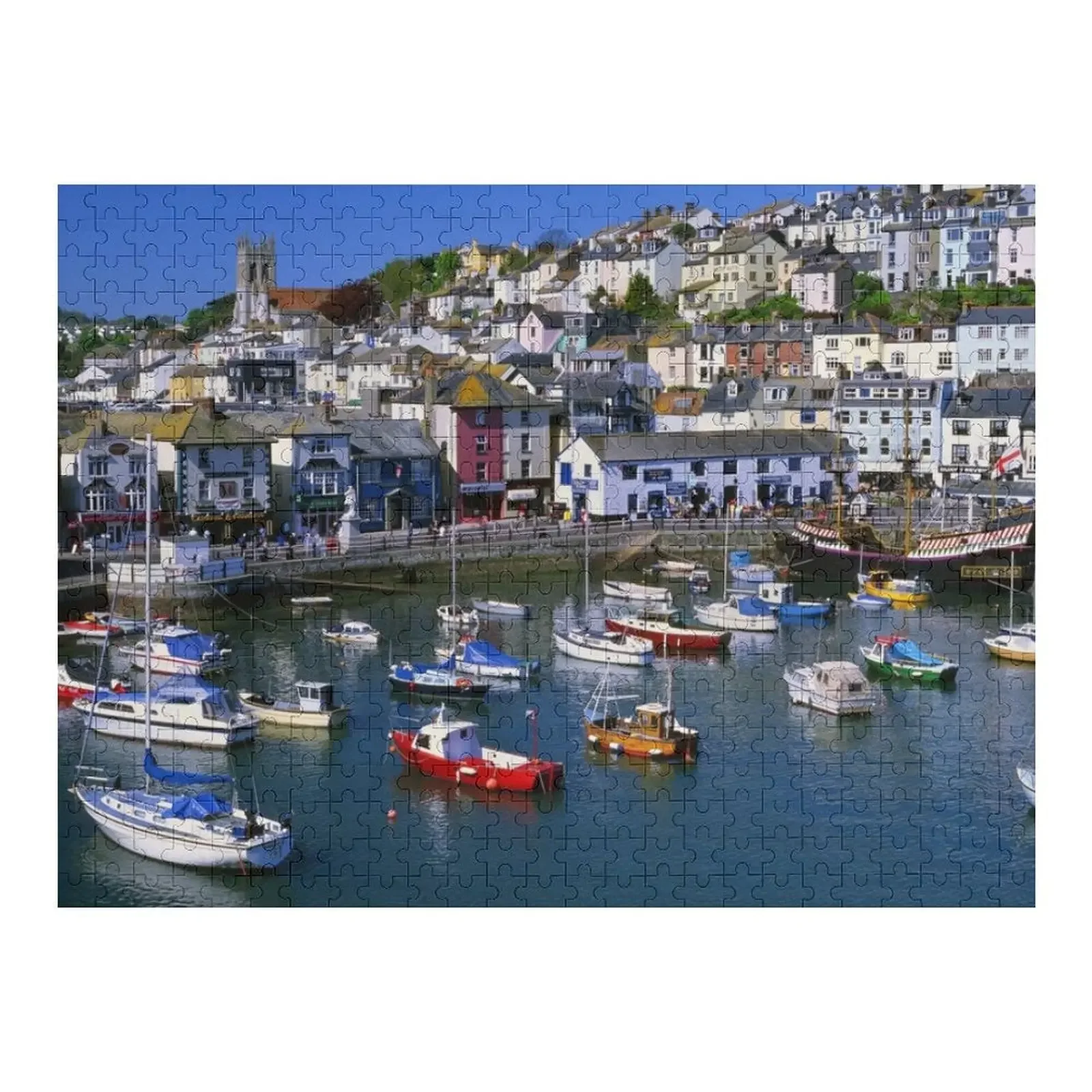 Brixham Harbour Jigsaw Puzzle Personalised Name Jigsaw For Kids Christmas Toys Puzzle