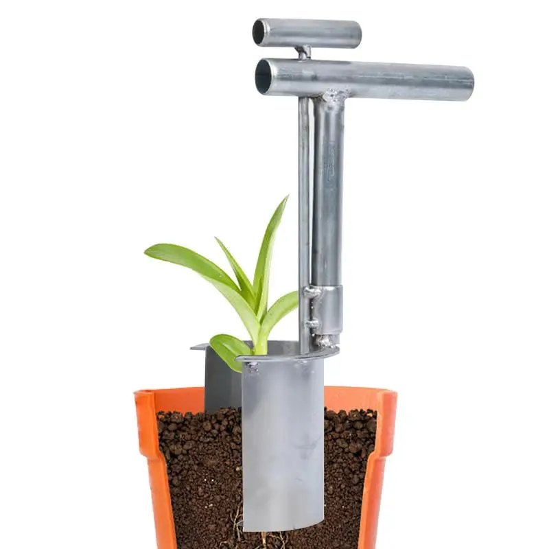 Plant And Fruit Tree Seedling Transplanter Soil Sampler Handheld Garden Barrel Digging Hoes