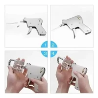 Ouvre-porte en acier inoxydable, Kit d'outils de réparation de pistolet à clé, pièces de pistolet, ensemble d'outils de cueillette de serrure en acier solide, extracteur 5