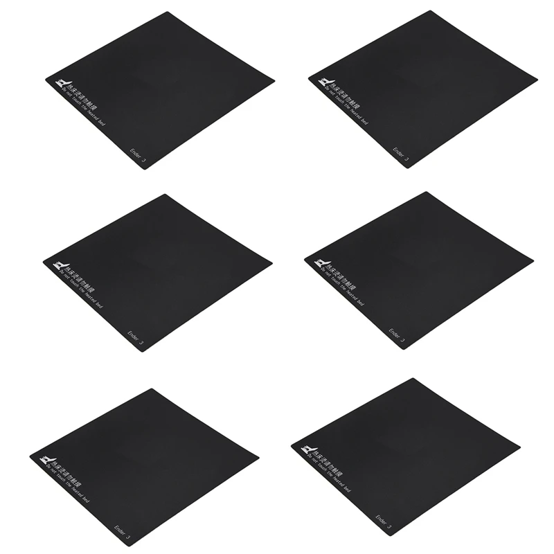 

6X 3D Printer Accessories 235X235mm Hot Bed Platform Sticker Adapted For Ender-2 Ender-3