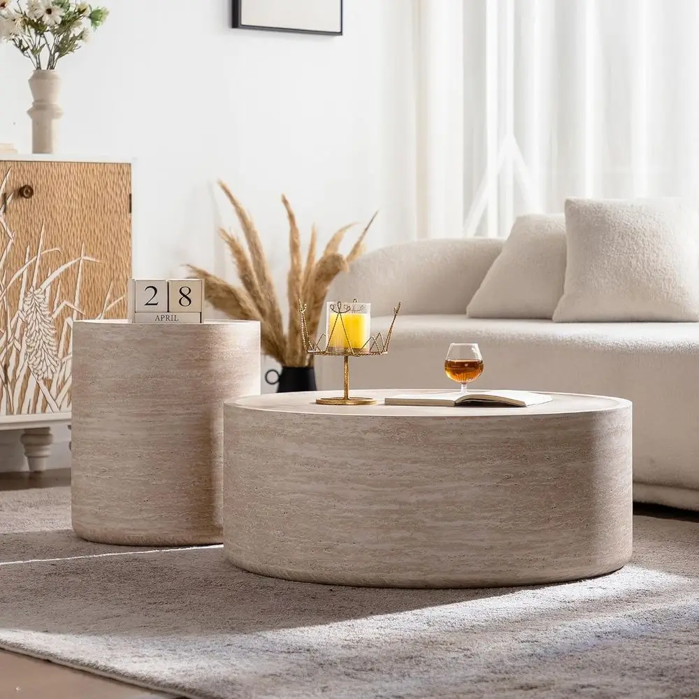 Luna 100 Round Drum Coffee Table - image 3