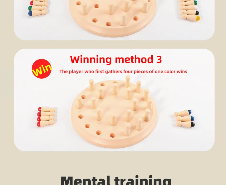Montessori Memory Matching Chess Game For Kids Educational Toy_voghion.com