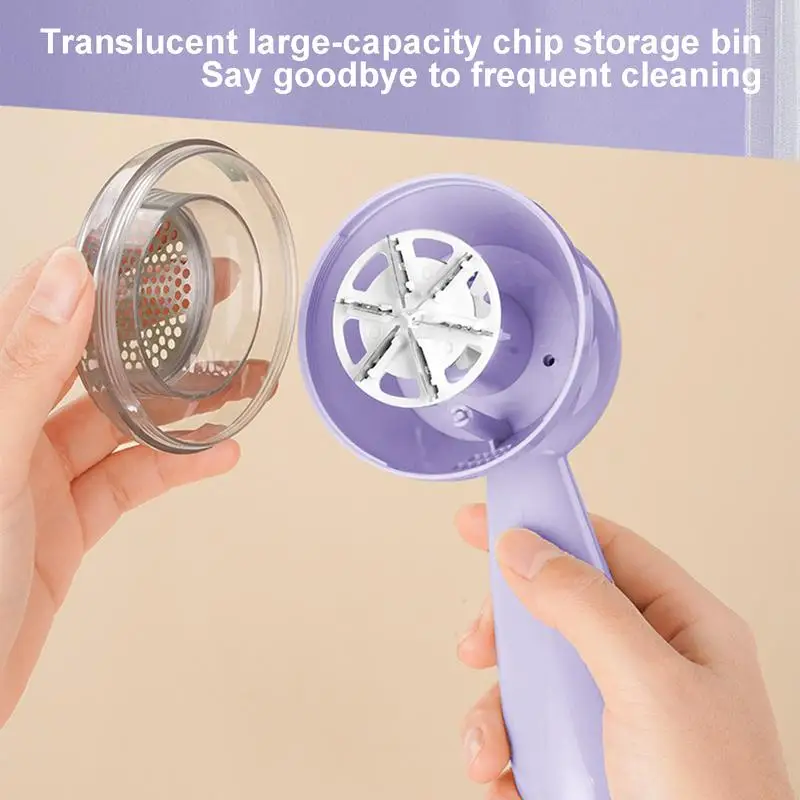 Fabric Shaver Lint Remover Comfortable Grip Sweater Defuzzer Lint Remover Fabric Shaver Rechargeable Furniture Effective