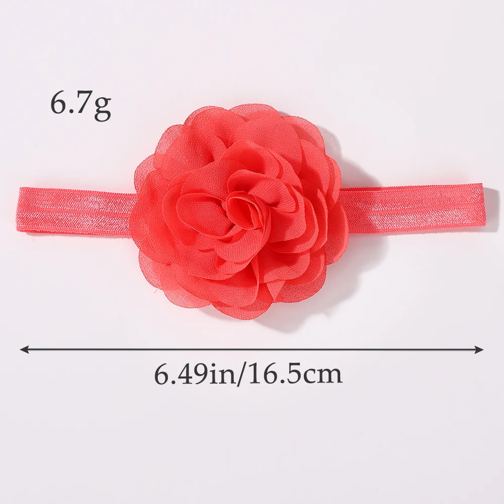 10Pcs 무작위 색상 달콤한 꽃 머리띠 소녀를위한 매듭 부드러운 탄성 헤어 밴드 머리 장식 헤어 액세서리