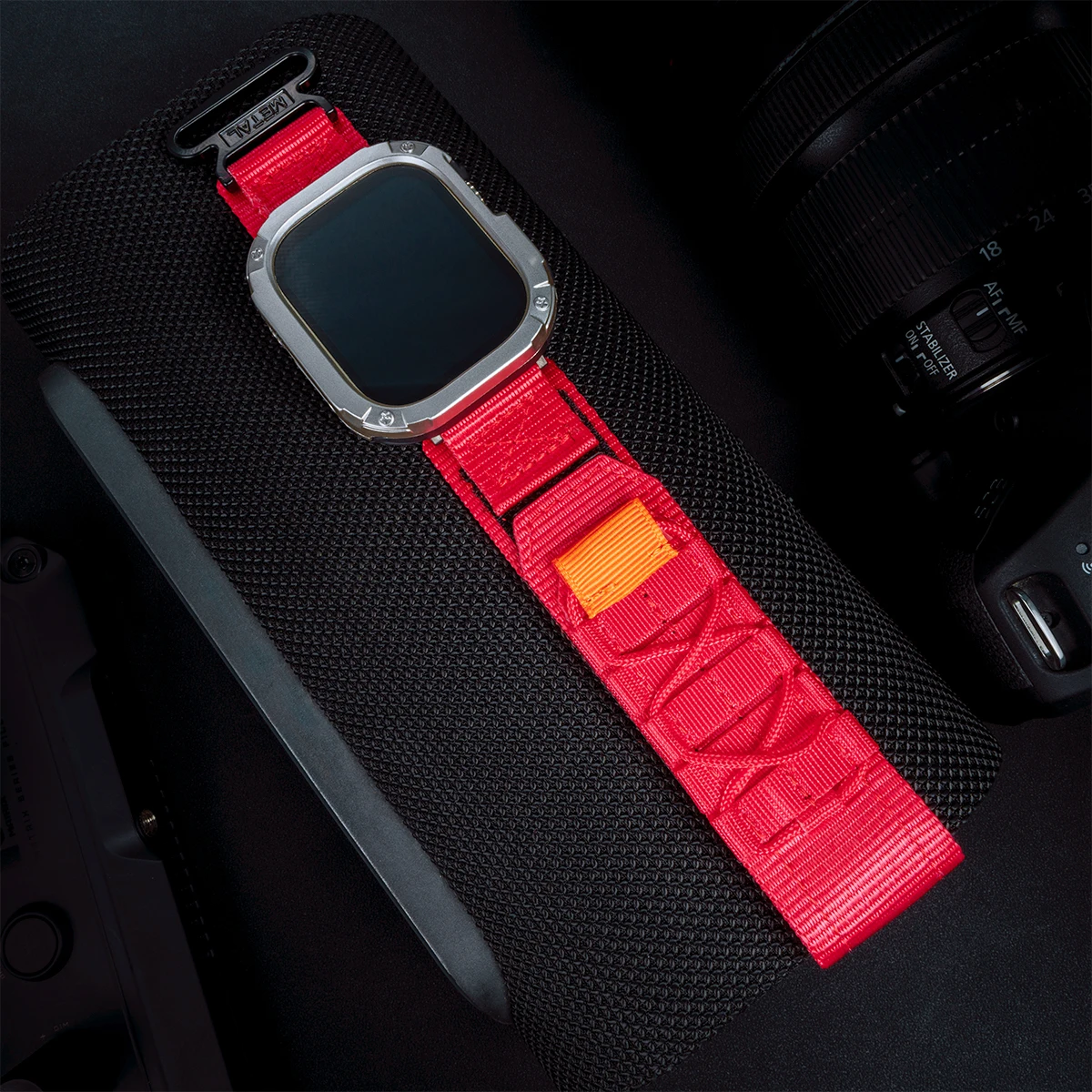 Enhanced Tactical Nylon Strap with TPU Anti-Drop Case