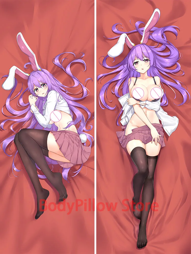 

Dakimakura reisen udongein inaba Japanese Anime 2WAY Hugging Body Sexy Otaku Pillowcase Cushion Cover