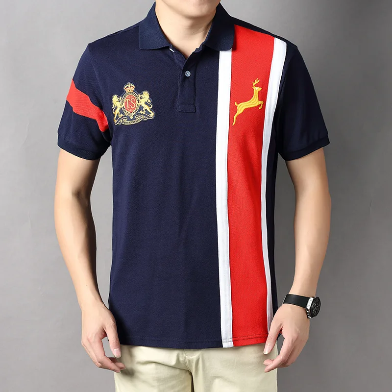 

Mens Designer Clothes Luxury Brand Royal Sports Short Sleeved Polo Shirt Contrasting Colors for Men Camisas Masculinas Original
