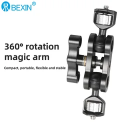 BEXIN TM-5 Articulating Magic Arm with Dual Ball Head for Photography Accessories (TM-5)