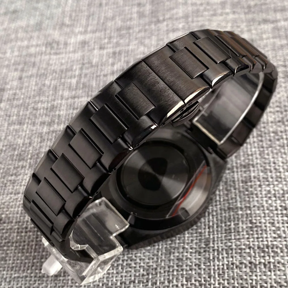 Black PVD 40mm Ingenieur Automatic Watch Case with Sapphire Crystal, 200m Waterproof