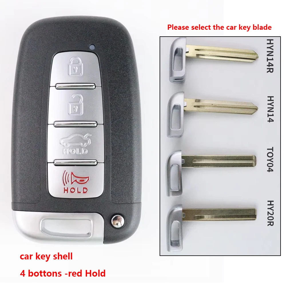 Premium Car Key Case Shell Housing for Kia and Hyundai Vehicles