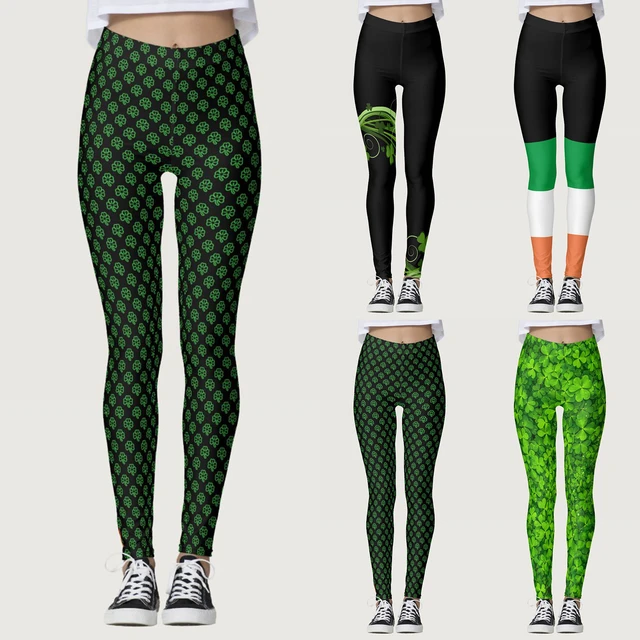 Women's Paddystripes Good Luck Green Pants Print Leggings Work Clothes for  Women Office Boy Shorts Underwear for Women