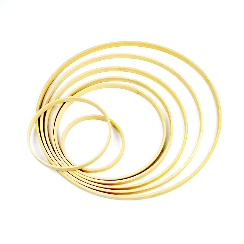 5 Stücke 8-30 cm Holz DIY Handgemachte Catcher Stickerei Hoop Handwerk Kreuzstich Bambus Kreis Ring Hängen Hochzeit Dekorationen – Detail 6