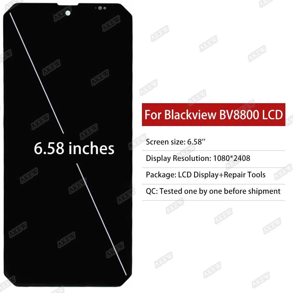 6.58 Inches For Blackview BL8800 LCD Display BV8800 LCD Touch Screen Digitizer A