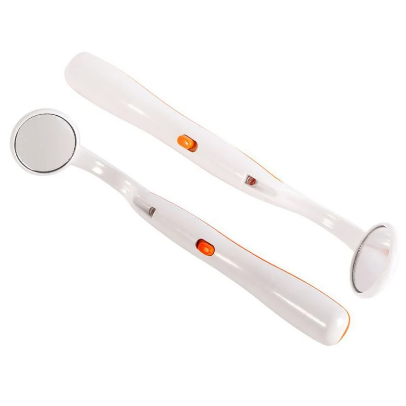 Dental Mirror With Led Light Inspect Instrument Checking Mirror Dentist Oral Super Bright Anti-fog Mouth Tooth Fashion dental mirror