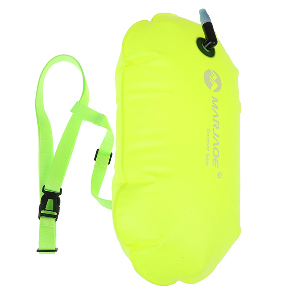 Swimming Buoy Float Air Dry Bags PVC Safety Inflatable Water Sport Floating Bag with Large Air Filling Nozzle 48x29cm