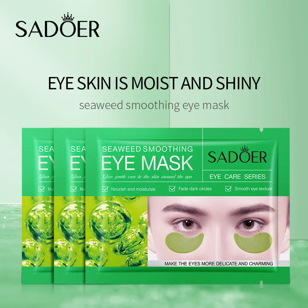 10 Pairs SADOER Crystal Collagen Eye Mask Anti Dark Circles Removal Eyes Bags Moisturizing Firming Eye Patches Eyes Skin Care