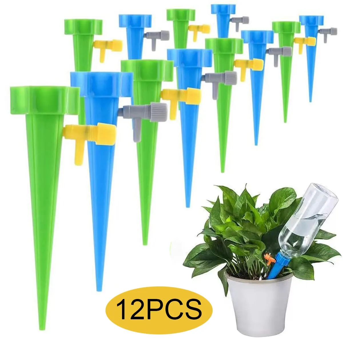 12PCS24PCSAutomaticPlantWateringSpikesIrrigationDrippersIndoor