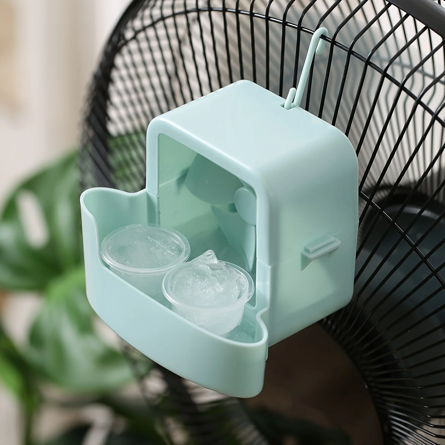 Portable Fan Ice Mist Cooler - Lightweight Durable Plastic Dual-Compartment Cooling Technology Easy Installation for Home Office