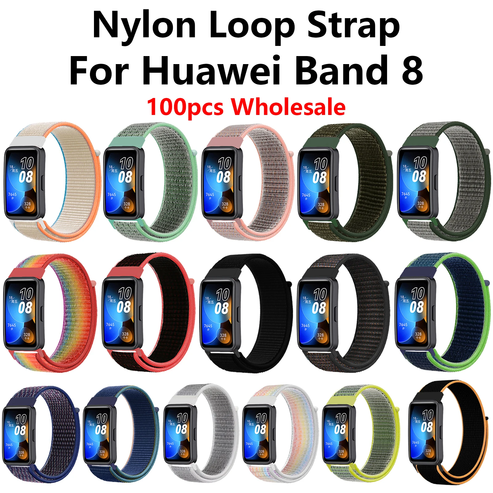 

Ремешок нейлоновый для Huawei Band 8, 100 шт.