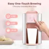 Coffee Maker 3-in-1 Single Serve Coffee Machine,Ground Coffee, 6 to 10 Ounce Cup, Removable 50 Oz Water Reservoir, 120V 1150W 5