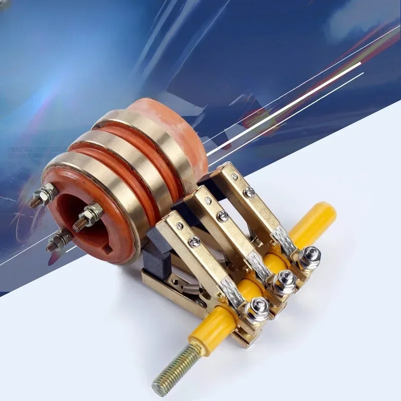 2 Way 3 Way 4 Collector Ring Assembly Conductive Slip Ring Copper Carbon Brush Holder Packer Seals Return Copper