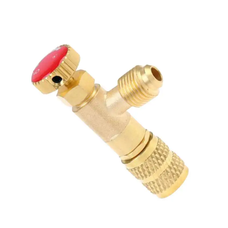 Brass Filling Safety Valve Air Conditioning Tool Charging Hoses For Refrigerant R410A R22 Tools And Equipment Refrigerant