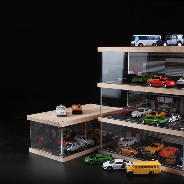 ☆ Garage Show Car Item Car Display Case Diecast Cars Garage Hotwheels Display 1/24