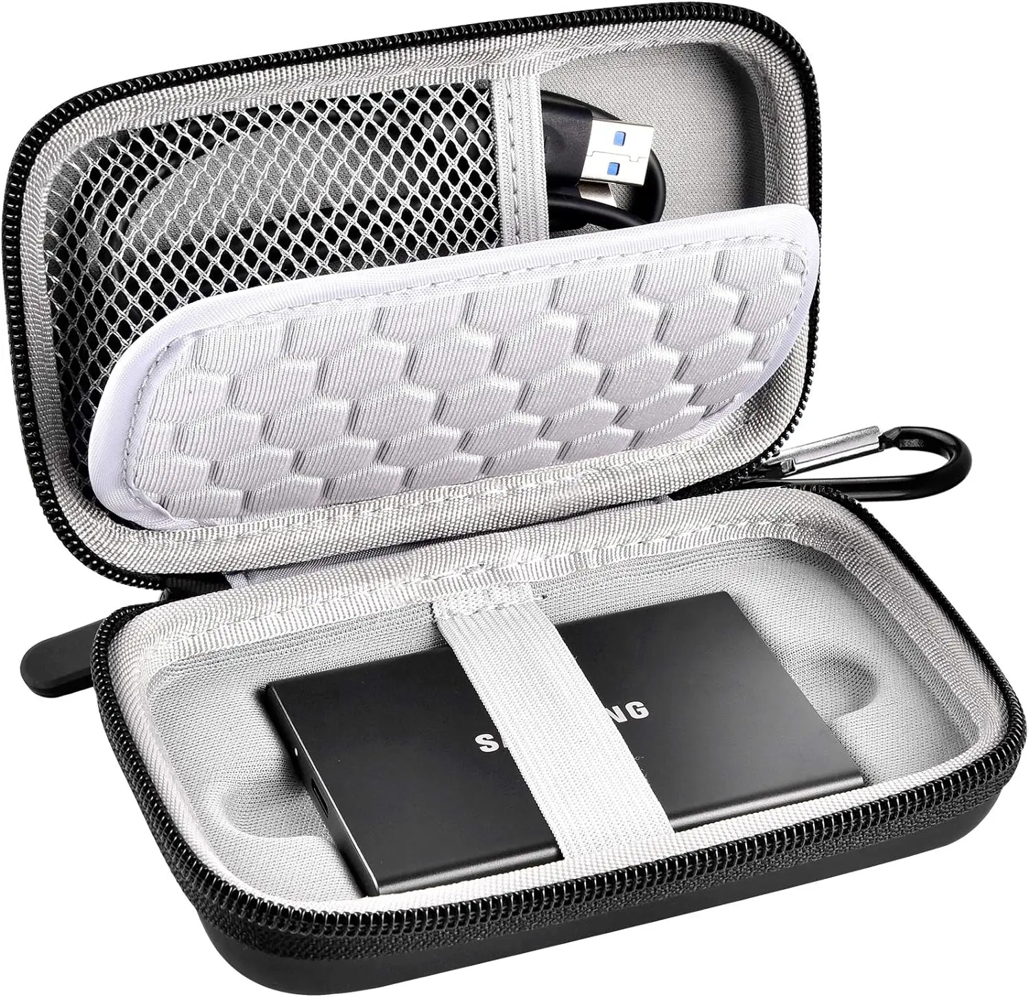 Hard Drive Case Compatible with Samsung T7/T7 Touch Portable SSD 1TB 2TB 500GB USB 3.2 External
