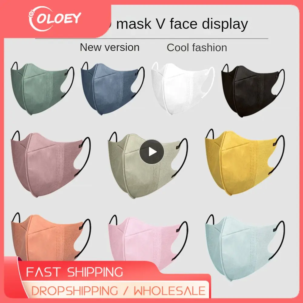 Summer Thin Mask Breathable Efficient Protection Three dimensional Three layer Mask Meltblown Cloth Protective Masks Thin