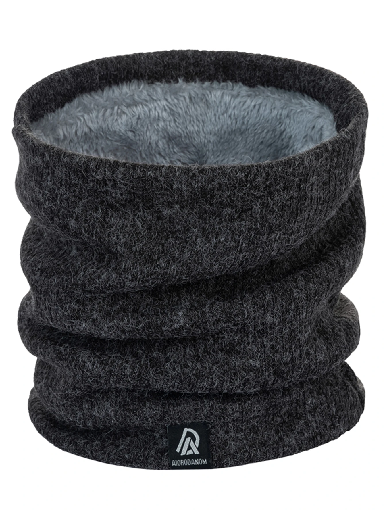 Hot Sale Winter Knit Ring Scarf With Velvet Unisex Riding Wool Neckscarf Solid Neck High Collar 2024 Pollover Echarpe 6