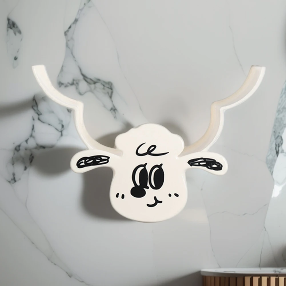 Description Picture 4 of itemToilet Paper Holder Shelves Sheep 7 Rolls Toilet Paper Stand Funny Wall Mount Toilet Paper Storage Bathroom Decorative Hardware