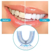 Intelligent Automatic U Type Modes Tooth Brush Sonic Electric Toothbrush USB Rechargeable Tooth Whitening Blue Light 3
