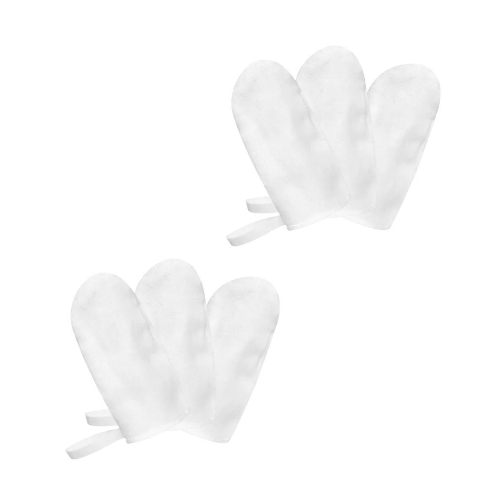6 Pcs Gauze Baby Toothbrush Oral Hygiene Finger Toothbrushes Teeth Cleaning Tool Cleaner Infant Newborn