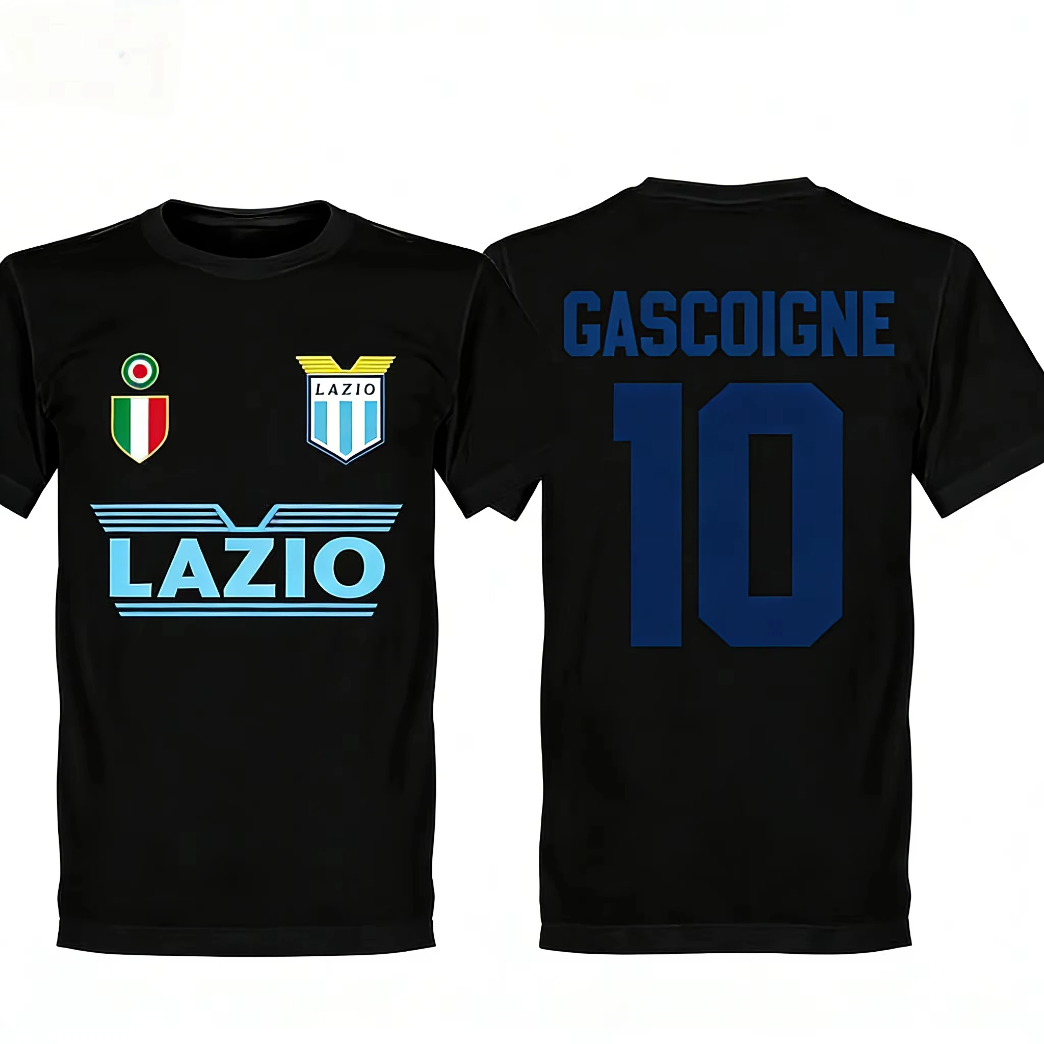 Sommer Lazio Gaspone 10er-Fußballserie 2026 Frühling-Sommer Baumwolle Hochwertige Herren- und Damen-T-Shirts