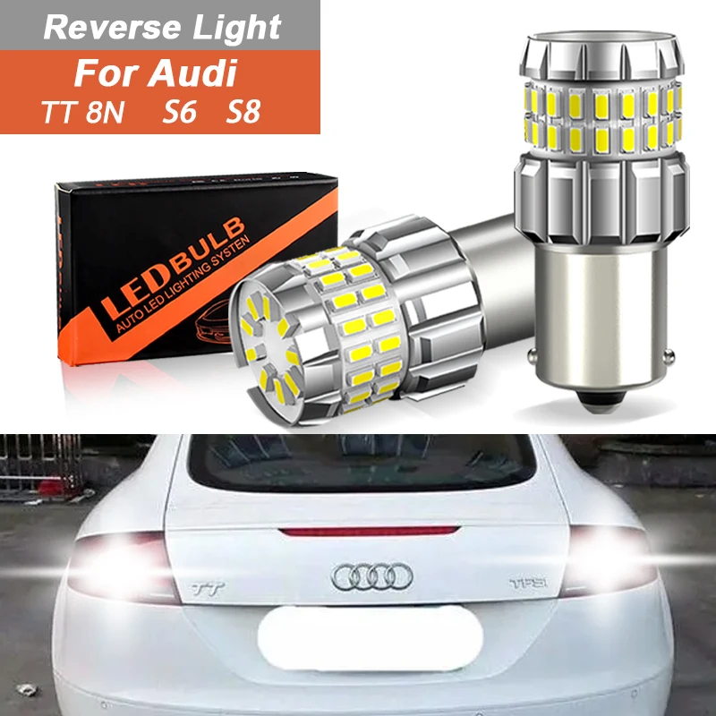 

2pcs Canbus LED Reversing lights 1156 P21w Ba15s 60SMD 4040 For Audi TT 8N S6 S8 1998-2006 Signal Auto Lamp 12V accsesories