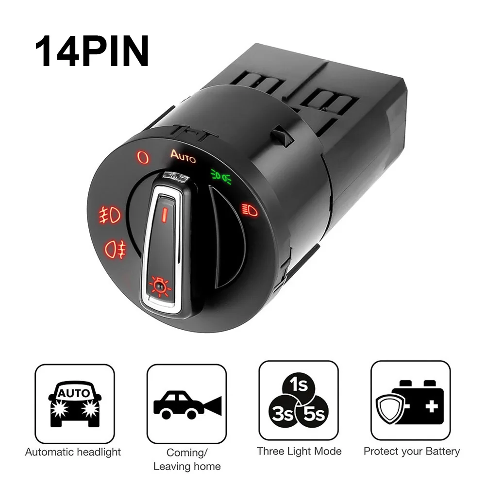 Automatic Headlight Switch Practical Car Head Lamp Control Switch Sensor Module for VW Golf 2004-2013 MK5 MK6 Auto Accessories