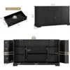 54" Buffet Cabinet with Storage, Modern Kitchen Buffet Sideboard with Drawer, Wood Coffee Bar Cabinet with Adjustable Shelves 2