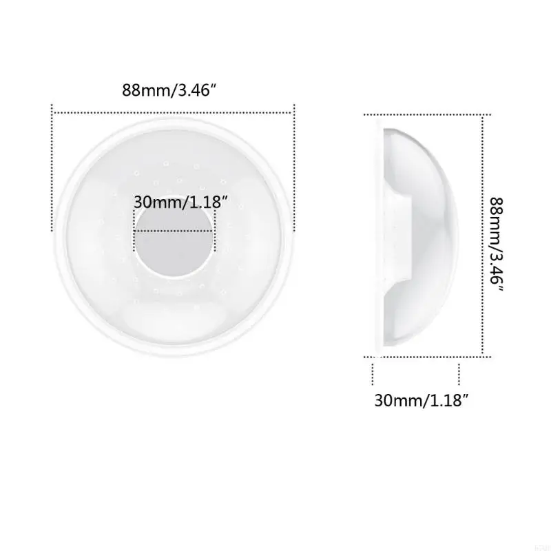 57QE Silicone Breast Shells Milk Collector for Nursing Mom Breastfeeding Mom Nipple Protector Reusable Breast Milk Saver 2Pcs