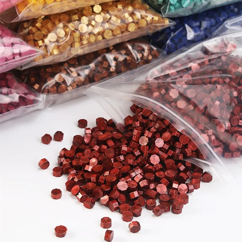 Sealing Wax Beads Sealing Wax Stamp 100pcs Retro Sealing Wax Seal Stamp Wax Beads