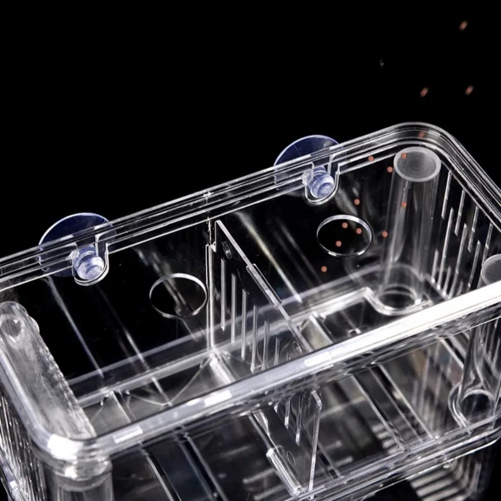 Fish Breeding Box Acrylic Fish Tank Hatching Incubator Isolation Box Detachable Hatchery Divider for Guppy Shrimp Clownfish