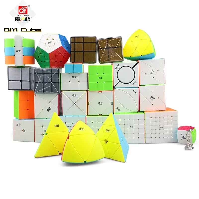 【Top-Rated Product】 QiYi Cube 2x2 3x3 4x4 5x5 Mirror Pyraminx Skewb SQ1Special Professional Speed Puzzle 2x2Children Toy Cubo Magico developme.