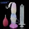 Animal Dildo With Sucker Wolf Knot G-spot Clitoral Stimulator Squirting Ejaculation Penis Cock Dildo For Girls Adult Products 1