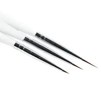 3Pcs Acrylic Nail Art Brush Liner Painting Drawing Pen Manicure Tool Set Kit 1