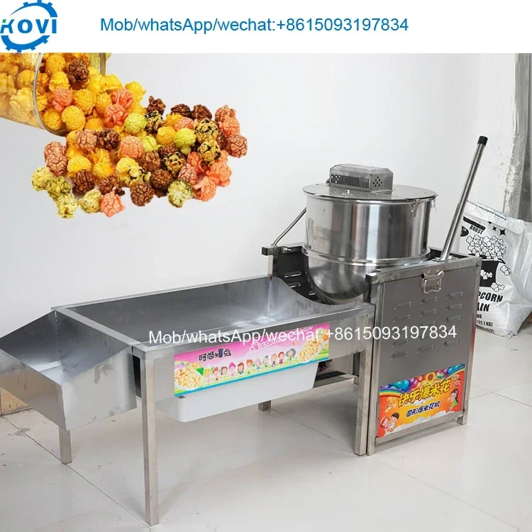 High capacity automatic mixing popcorn caramel machine korea popcorn maker