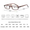 Reading Glasses Women Men Rectangular Ultralight Frame Small Readers Eyeglasses High Quality Spring Hinge with Diopter +1.0~+4.0 3