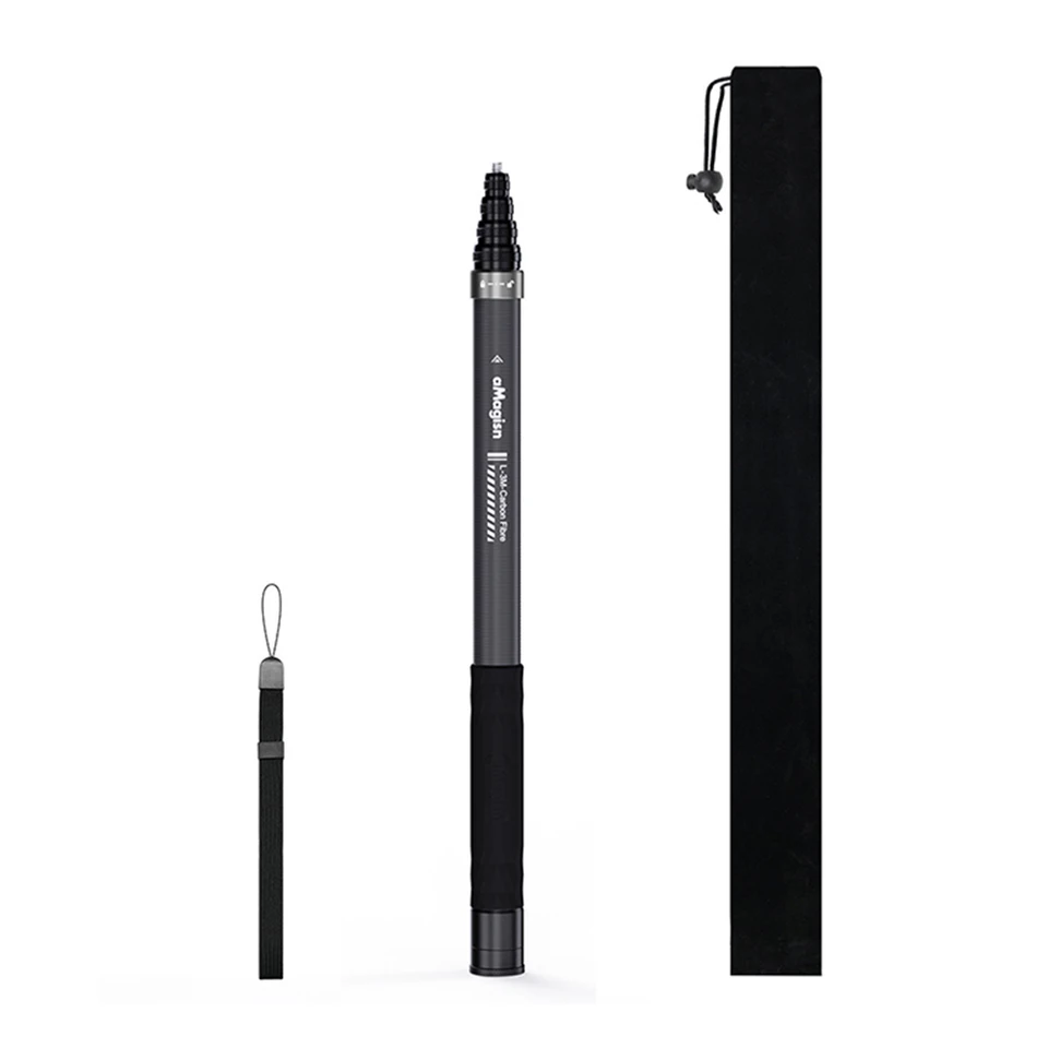 Invisible Selfie Stick Carbon Fiber Adjustable Pole