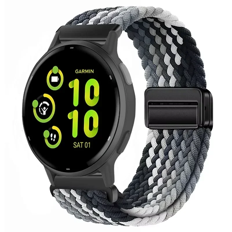 Enhanced Nylon Strap with Adjustable Magnetic Wristband, Available in 20mm and 22mm Sizes