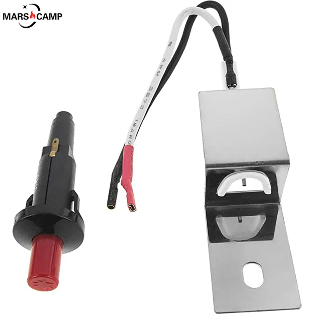 80462 Csere Gyújtókészlet A Weber Q100 Q200 Q1000 Q2000 Gas -Gas -Rácsokhoz, Nyomógomb Ignitor Starter Alkatrészek Kw462