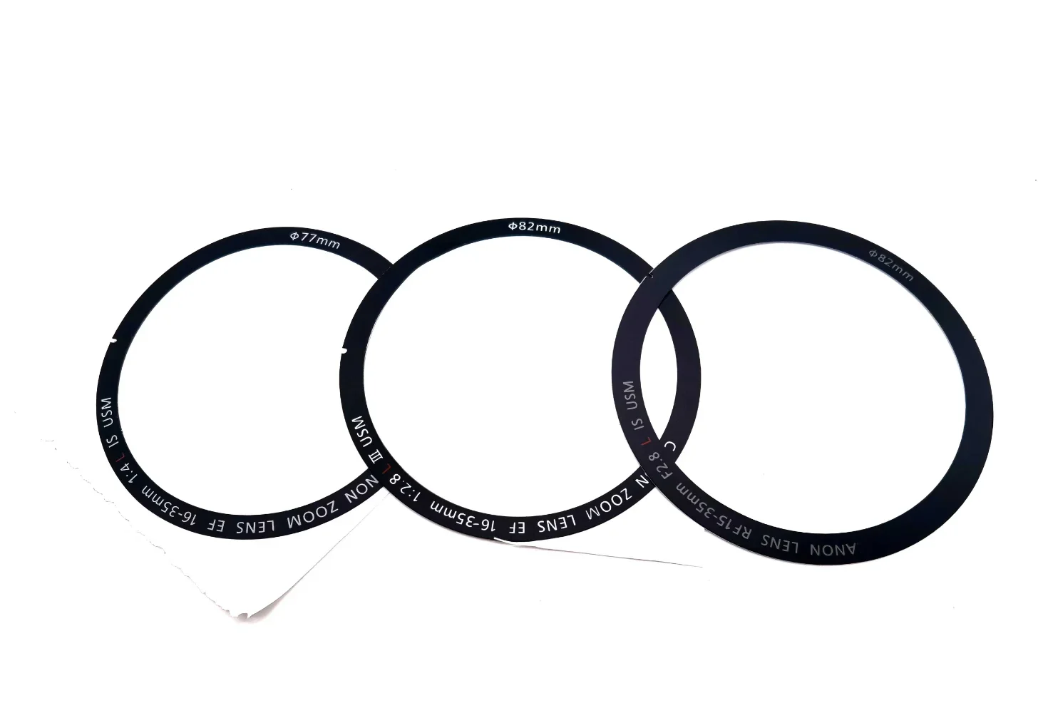 디지털 카메라 부품 라벨 스티커, 캐논 EF 16-35mm, 1:4L IS USM, 16-35 1:2.8L III USM, 15-35 F2.8 IS USM 로고 렌즈, 1 개